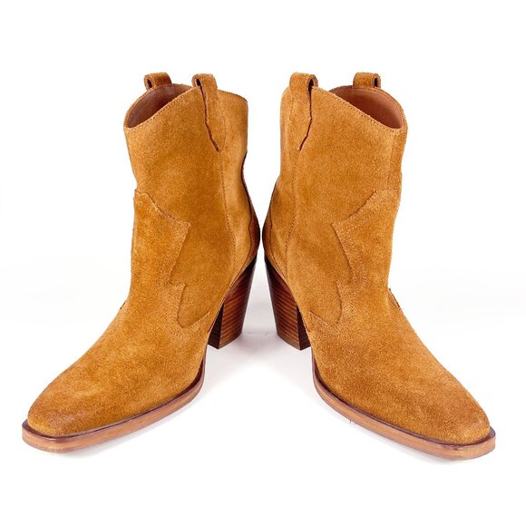 Seychelles Tan Suede Ankle Boots - Picture 1 of 6